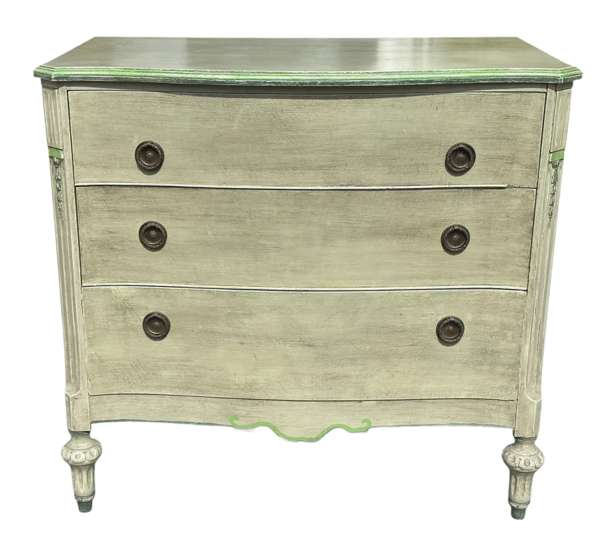 Antique Louis XVI Painted Chest of Drawers Commode
