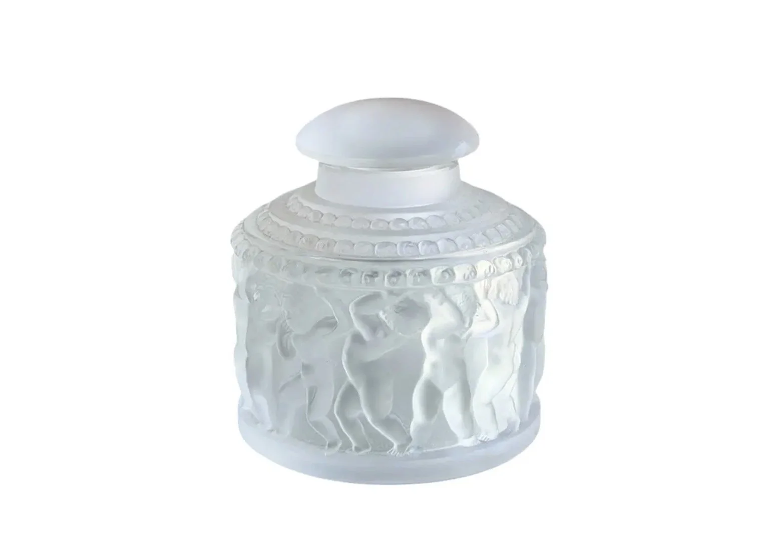 Lalique Les Enfants Nude Putti French Crystal Perfume Bottle