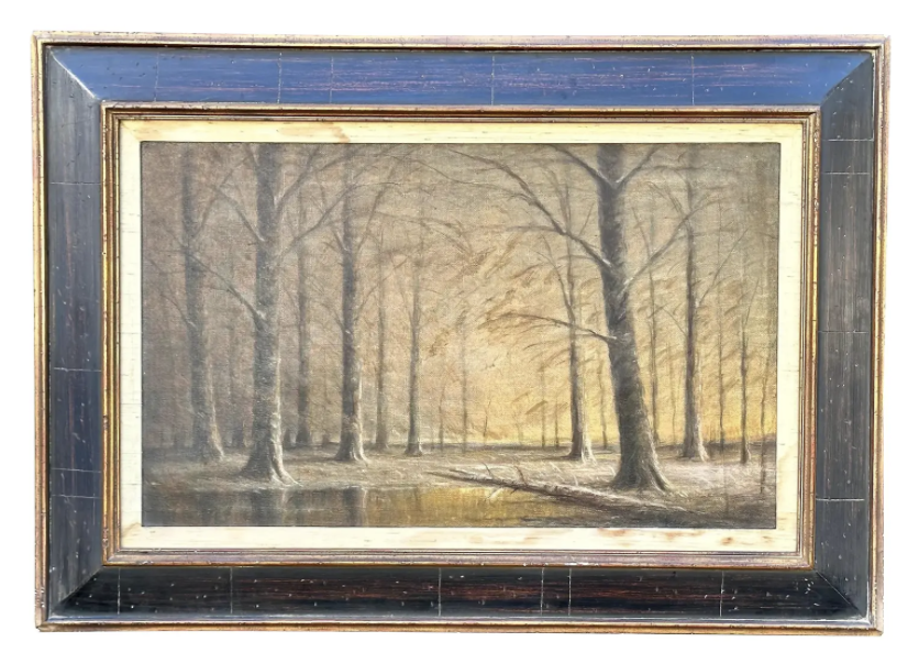 American School Landscape Oil Painting