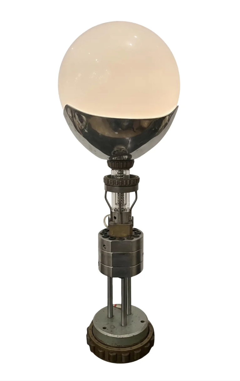 Art Deco Machine Age Steampunk Table Lamp After Walter Von Nessen