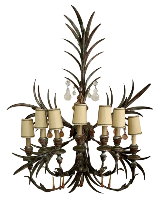 Mid Century Tony Duquette Venetian Light Sconce
