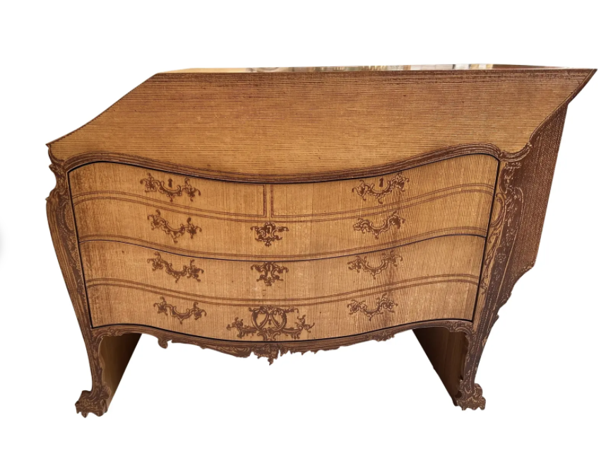 Piero Fornasetti Attributed Trompe l'Oeil Commode Chest of Drawers