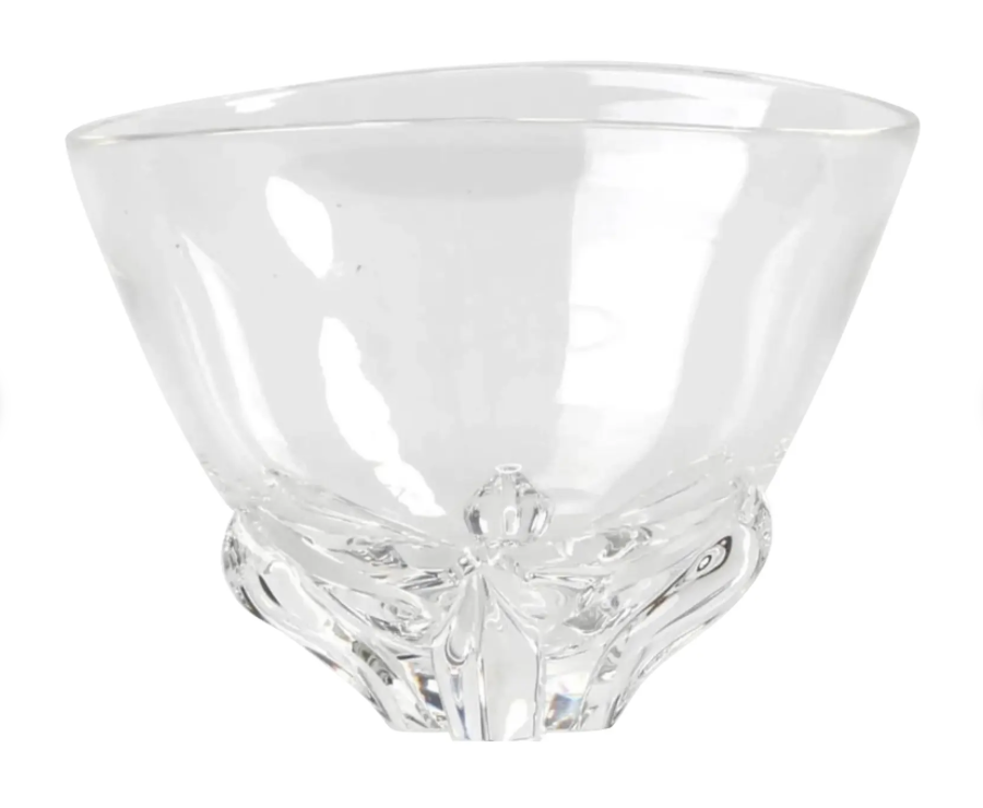 Large Signed Steuben Crystal Centerpiece Deep Flower Bowl