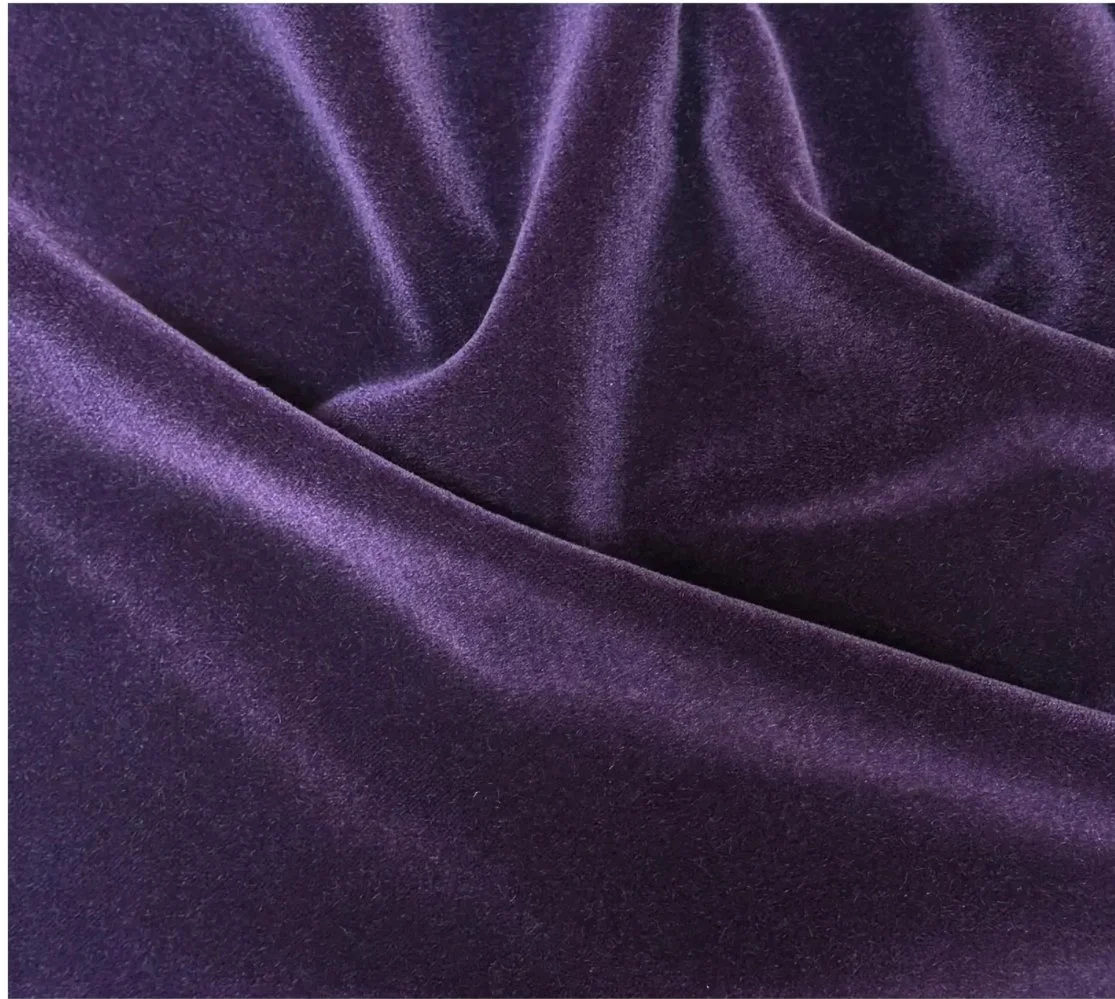 2.5 Yards of Brentano Empire Concord Grape Purple Mohair Fabric