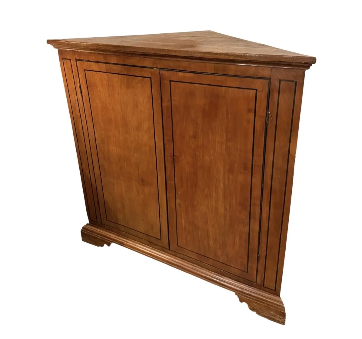 Antique 18th C Directoire Style Mahogany Corner Cabinet