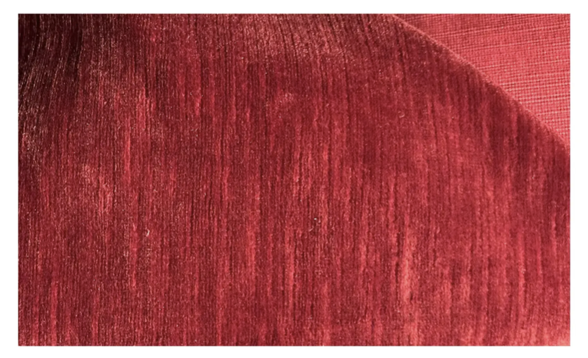 20 Yards of Quadrille La Scala Claret Red Linen Velvet Fabric