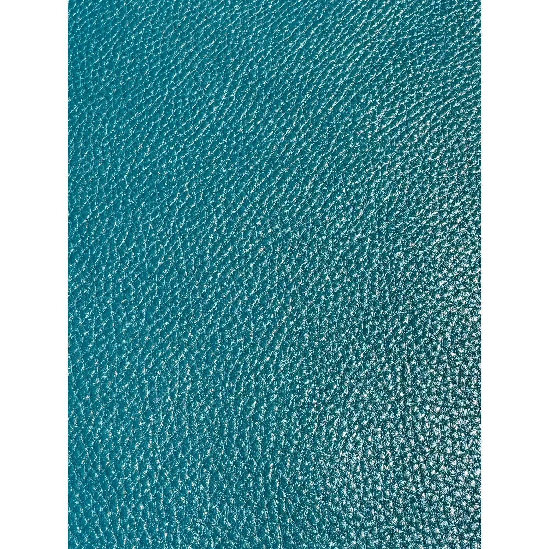 Italian Leather Full Hide in Turquoise Full Grain Aqua