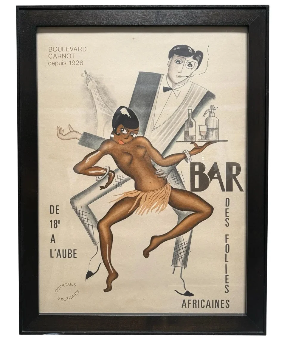 Paul Colin d'Après Bar Des Folies Africaines Joséphine Baker Poster c.1950