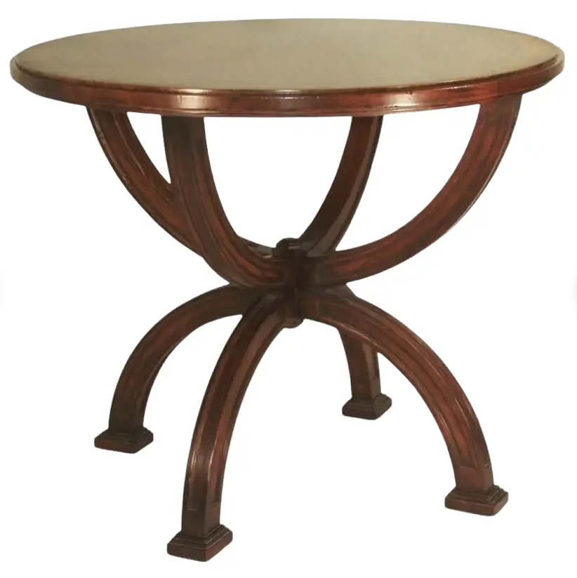 Gustav Carroll Etruscan Fruitwood Round Side Table