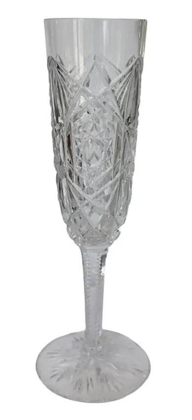 Baccarat French Cut Crystal Lagny Champagne Flute 1 of 12