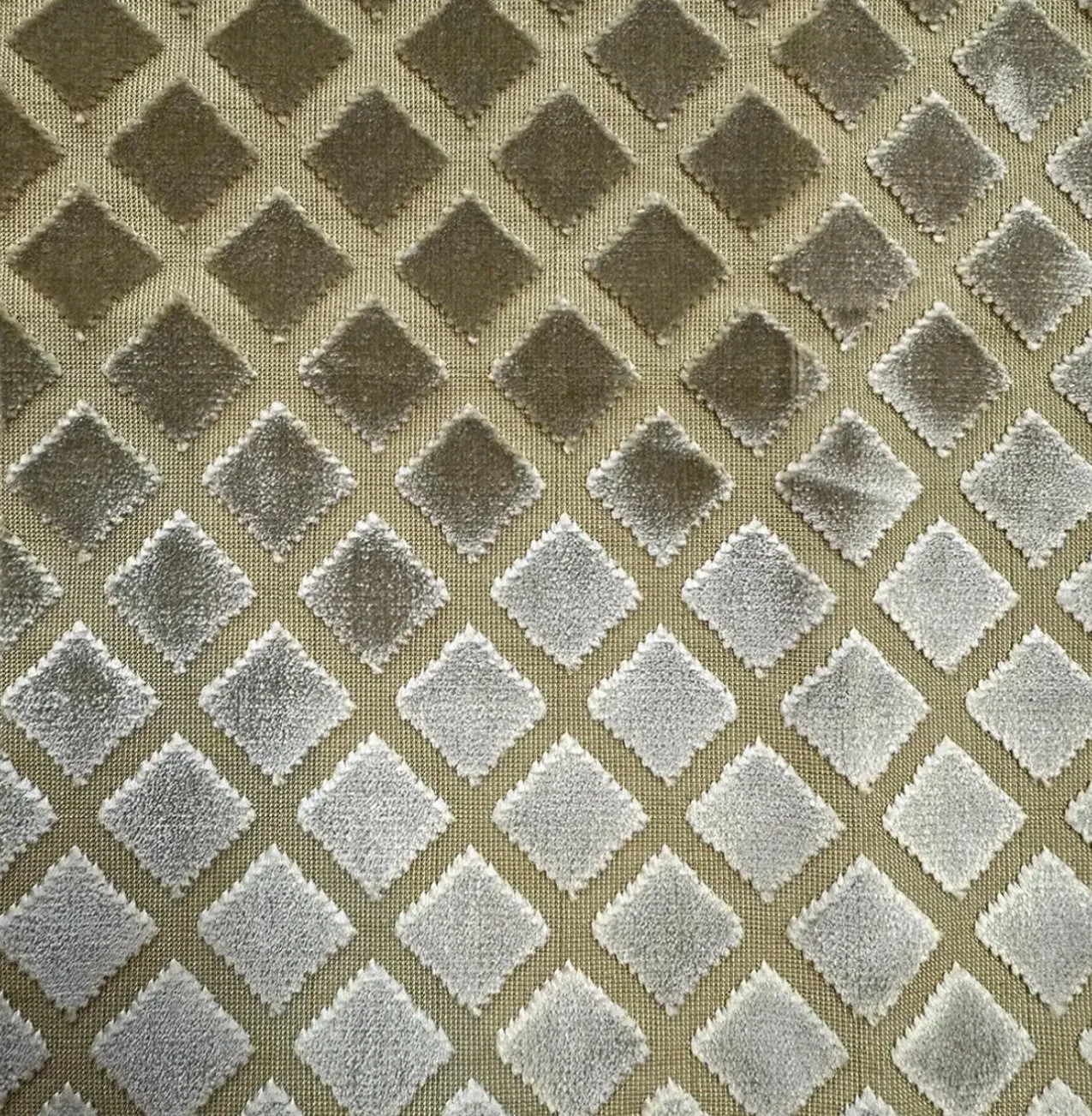 Nancy Corzine Antinori Sage Silk Cut Velvet Fabric - Priced Per Yard