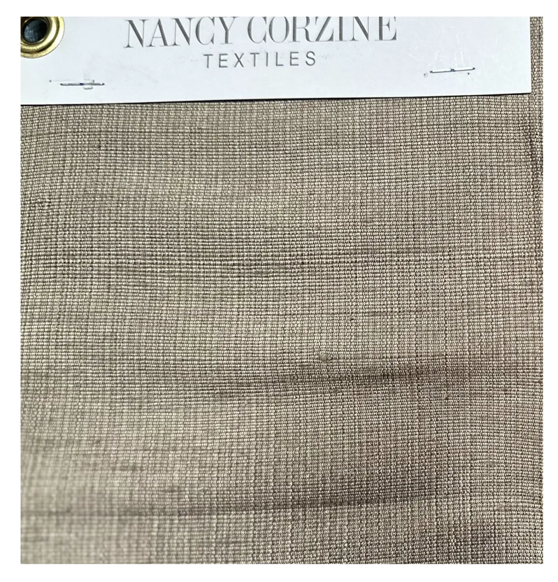 25 Yards Modern Nancy Corzine 100% Silk Classic Stripe Fabric - Stone