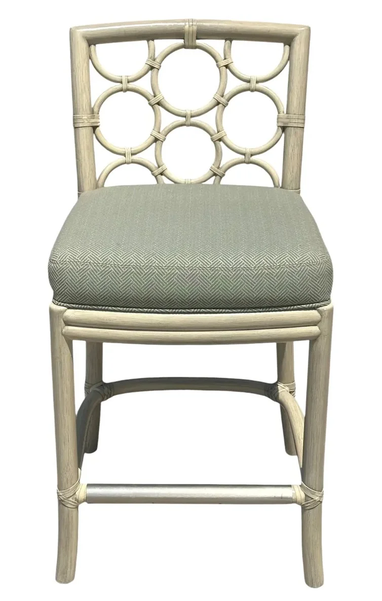 McGuire Furniture Company Modern Designer Ring Barstool by Laura Kirar