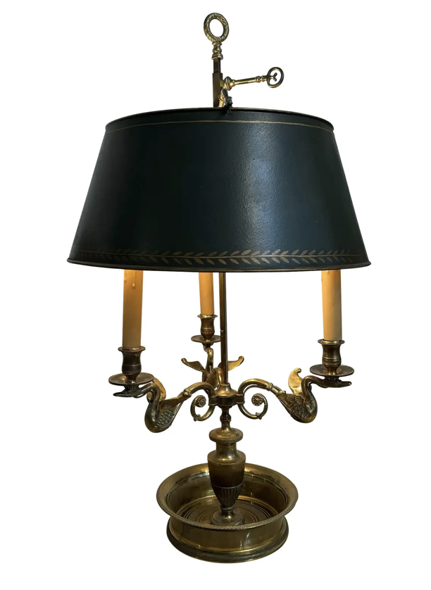 Antique French Bronze Bouillette Table Lamp