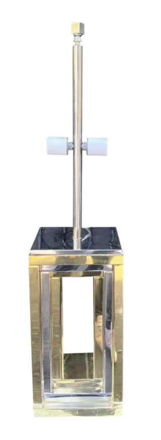 1970’s Romeo Rega Gold & Silver Table Lamp