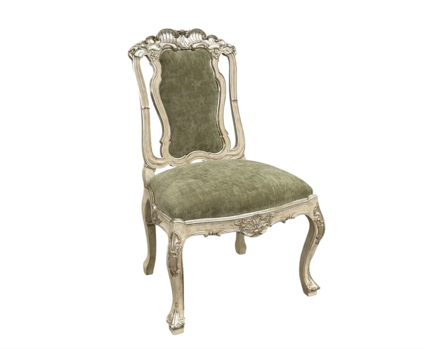 18th C Style Rococo Giltwood Side Chair by Randy Esada Designs