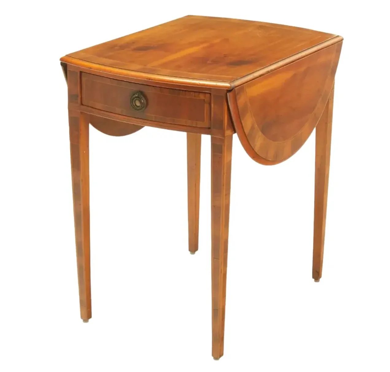Alfonso Marina Ebanista Sheridan Style Pembroke Drop Leaf Side Table
