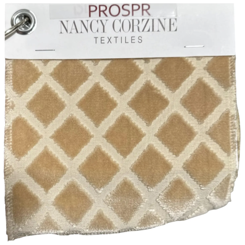 Nancy Corzine Antinori Blond Silk Cut Velvet Fabric - Priced Per Yard