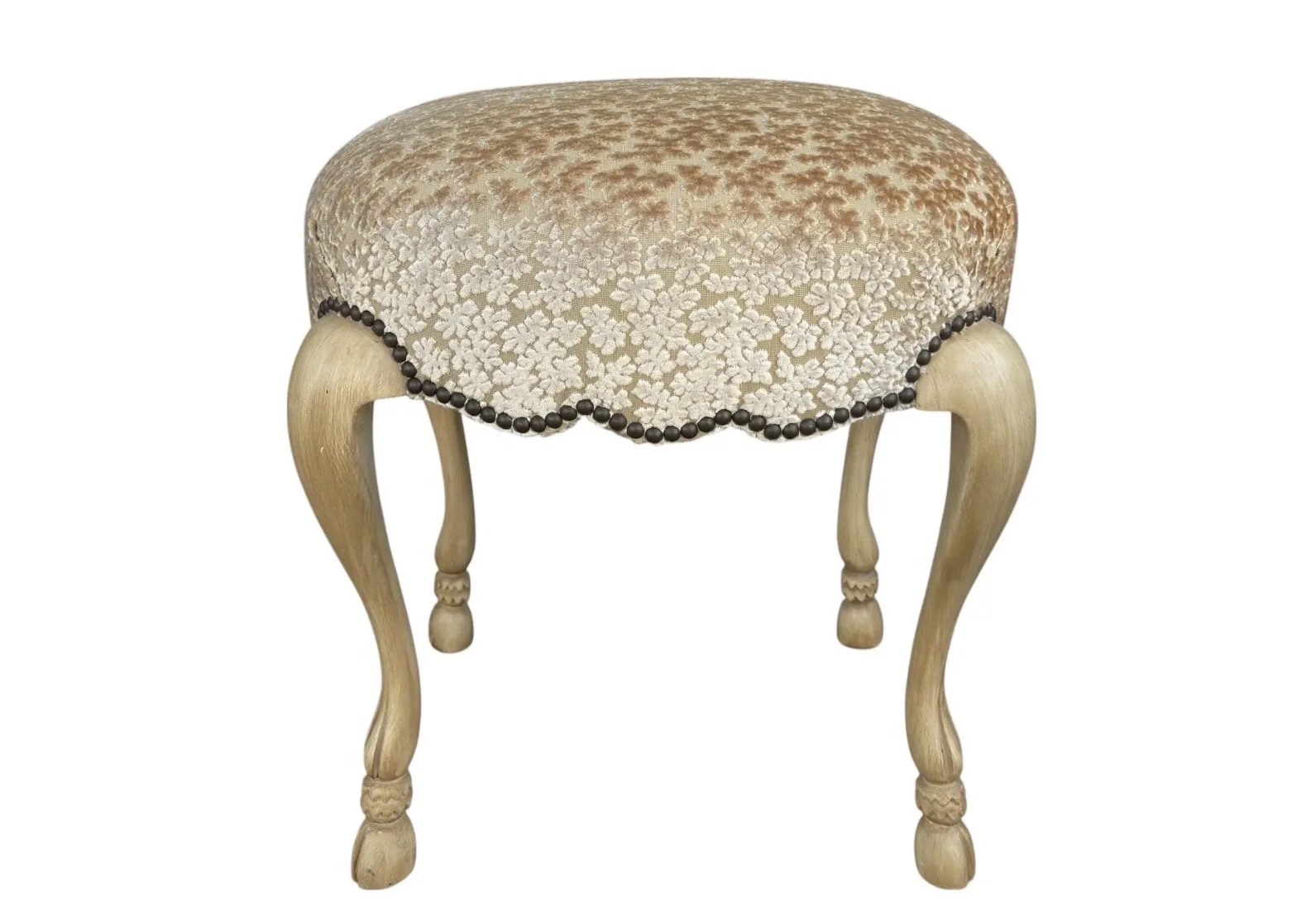 Montecito Home Designer Hoof Leg Footstool Ottoman