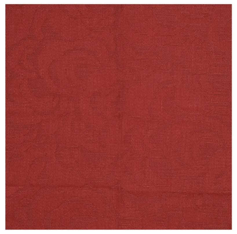 Modern Nancy Corzine Sag Harbor Pompeian Red Heavy Linen Damask Fabric 2.5yard Panel