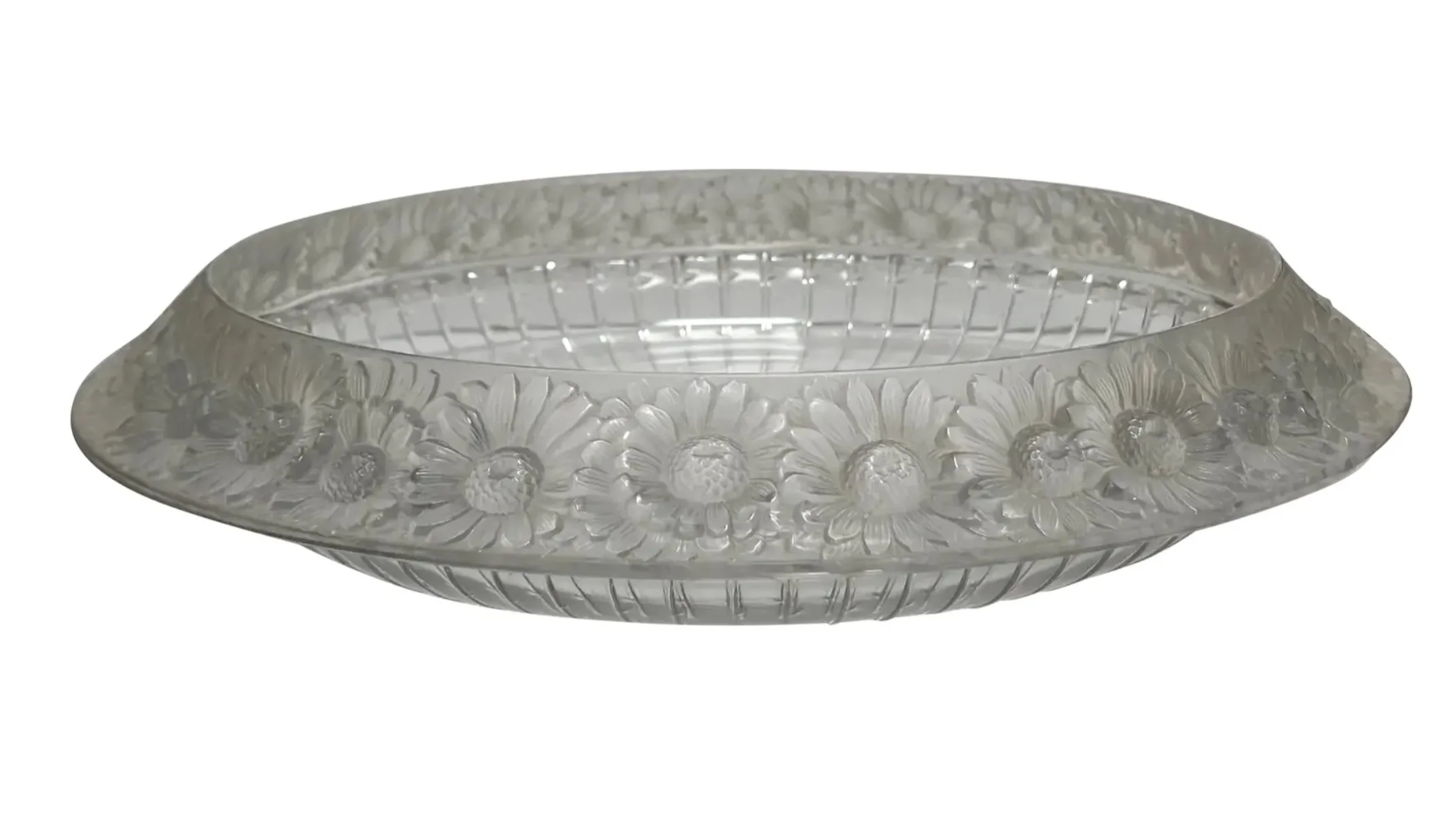 Antique Rene Lalique Art Deco Glass Centerpiece Bowl