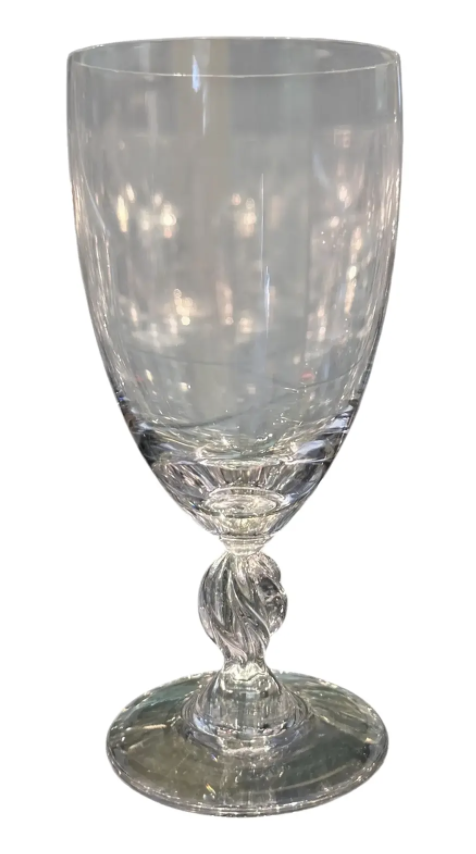 Signed Lalique French Crystal Wine Stem Goblet - Priced Each