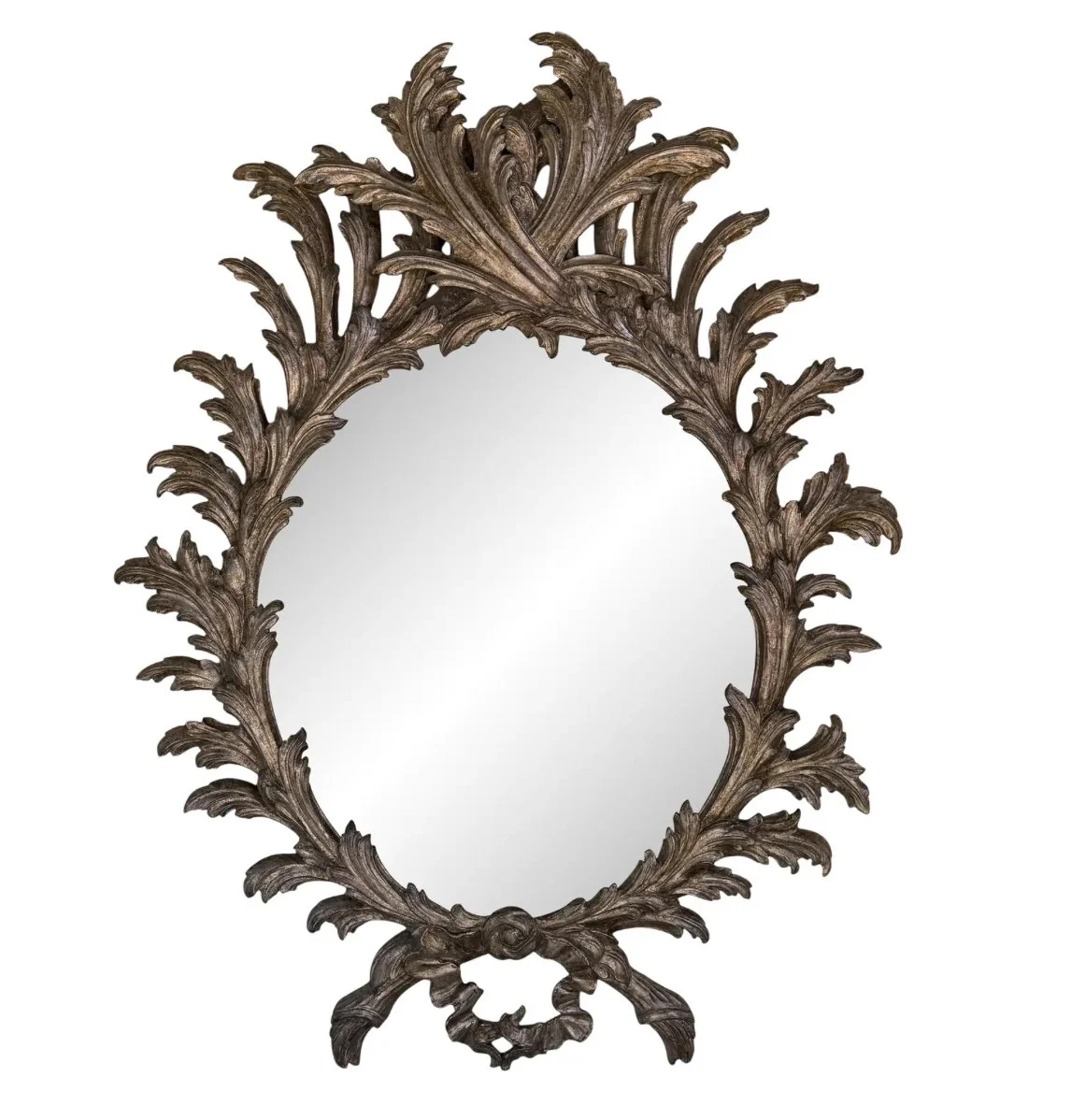 18th C Style George I White Gold Giltwood Mirror