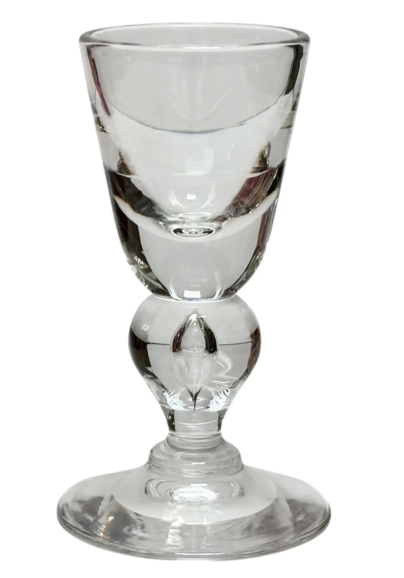1950s Signed Steuben Crystal Cordial Liquor Wine Stem
