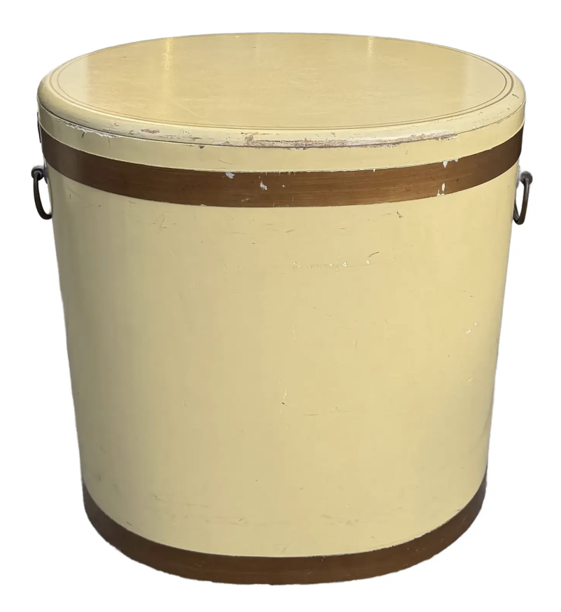 Large Antique Chinese Are Deco Rice Caddy Bin