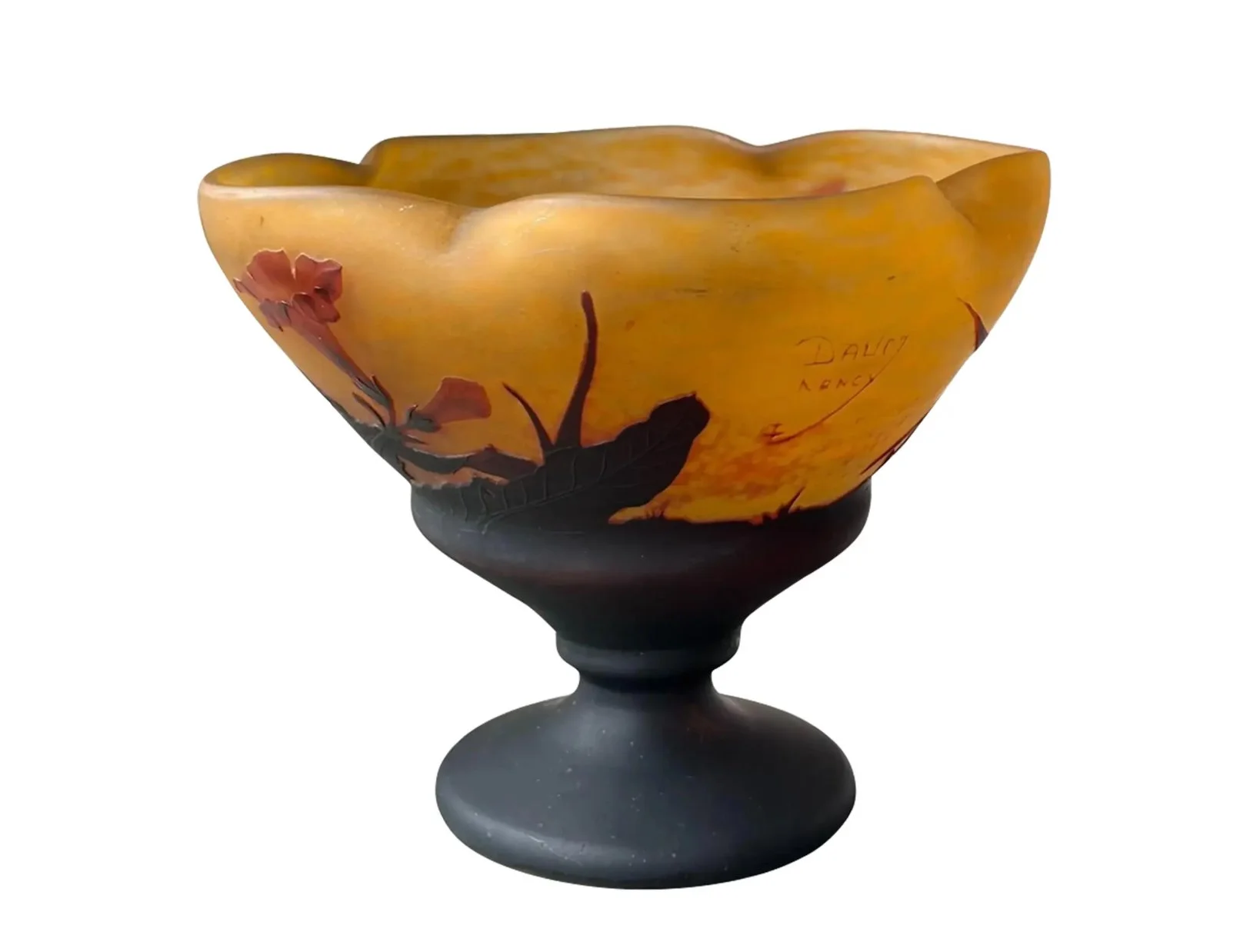 Antique Art Nouveau Daum Nancy Pedestal Vase