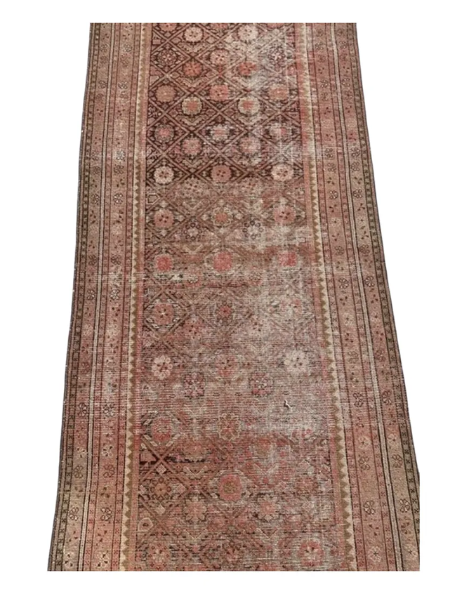 Antique Malayer Persian Wool Long Runner Rug