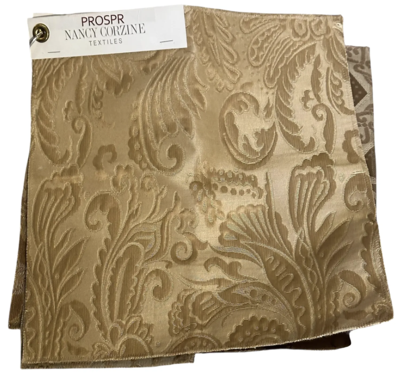 25 Yards Modern Nancy Corzine Andrea Matelassé Fabric in Cappuccino