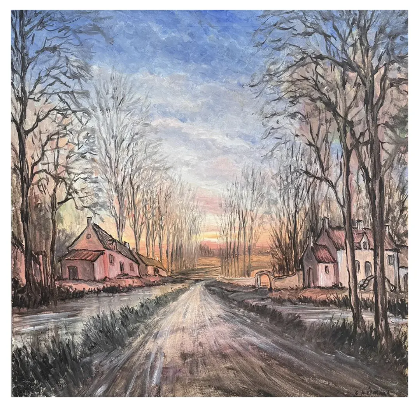 Original Roger Etienne French Landscape Oil Painting