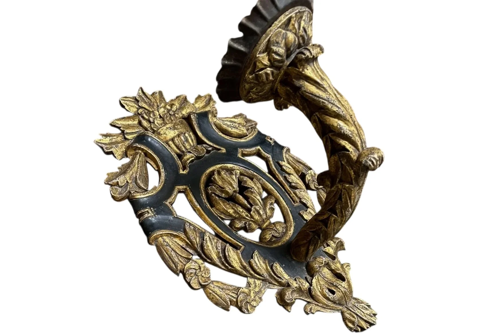 Huge Paul Ferrante Italian Giltwood Candle Sconce