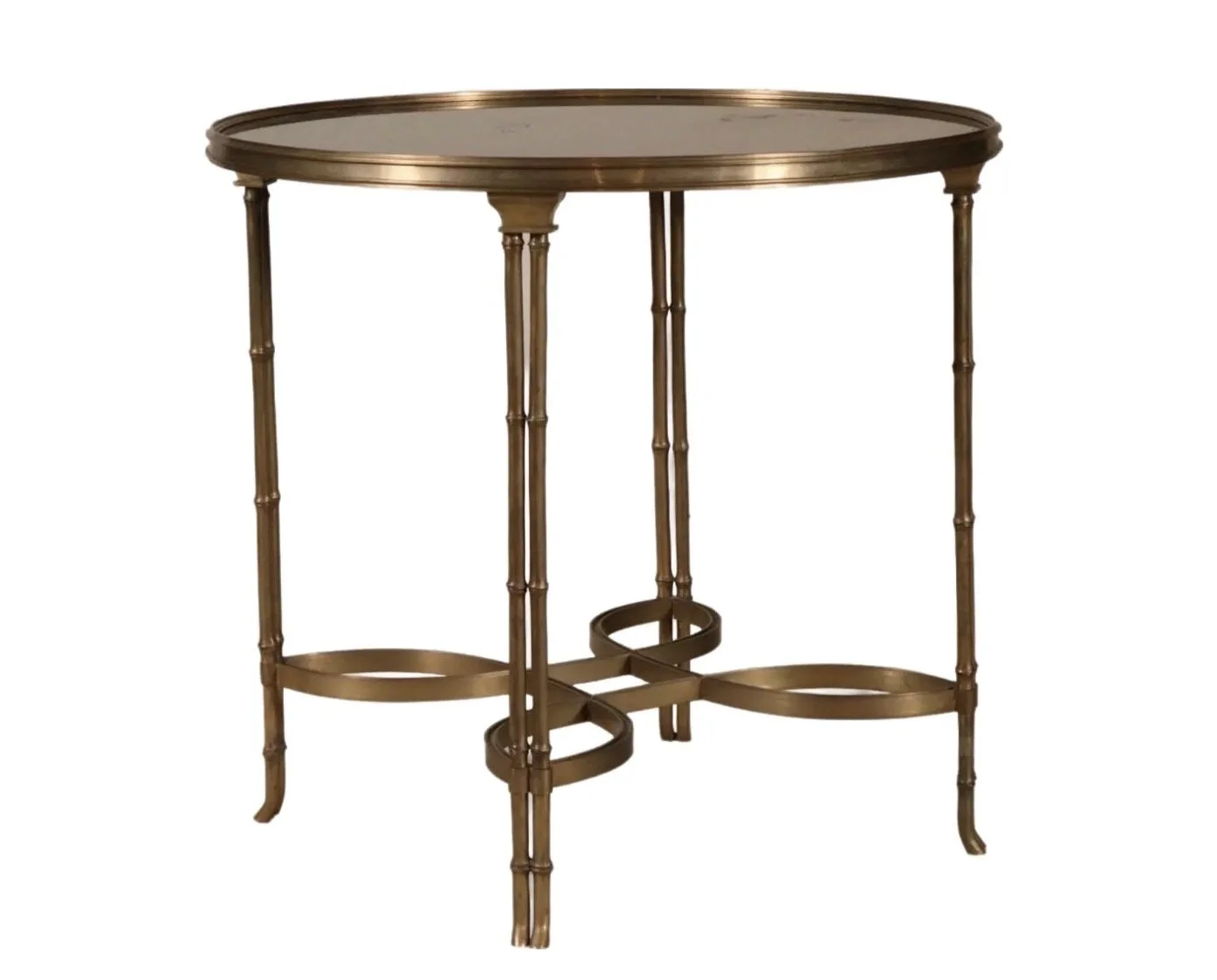 Neoclassical Style Bronze & Granite Gueridon Side Table