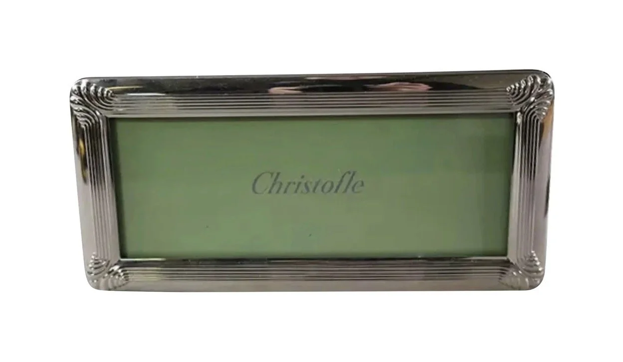 Christofle French Silver Plated Panorama Picture Frame