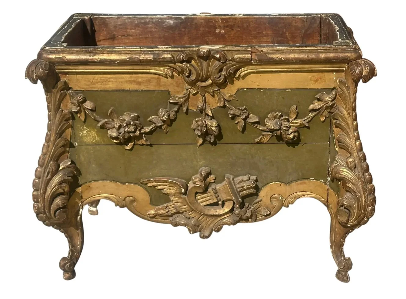 Antique 18th C Louis XV Giltwood Jardenier Planter