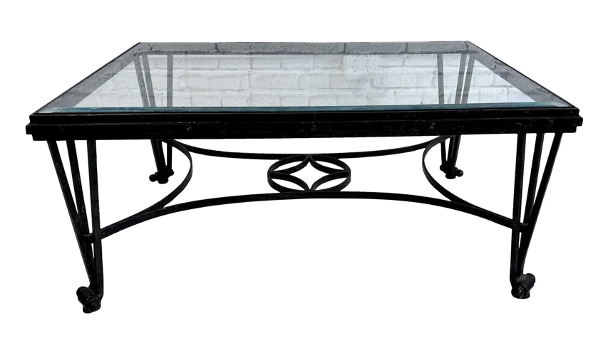 Formations Furniture Classic Wrought Iron & Glass Cocktail Table F-Tb07