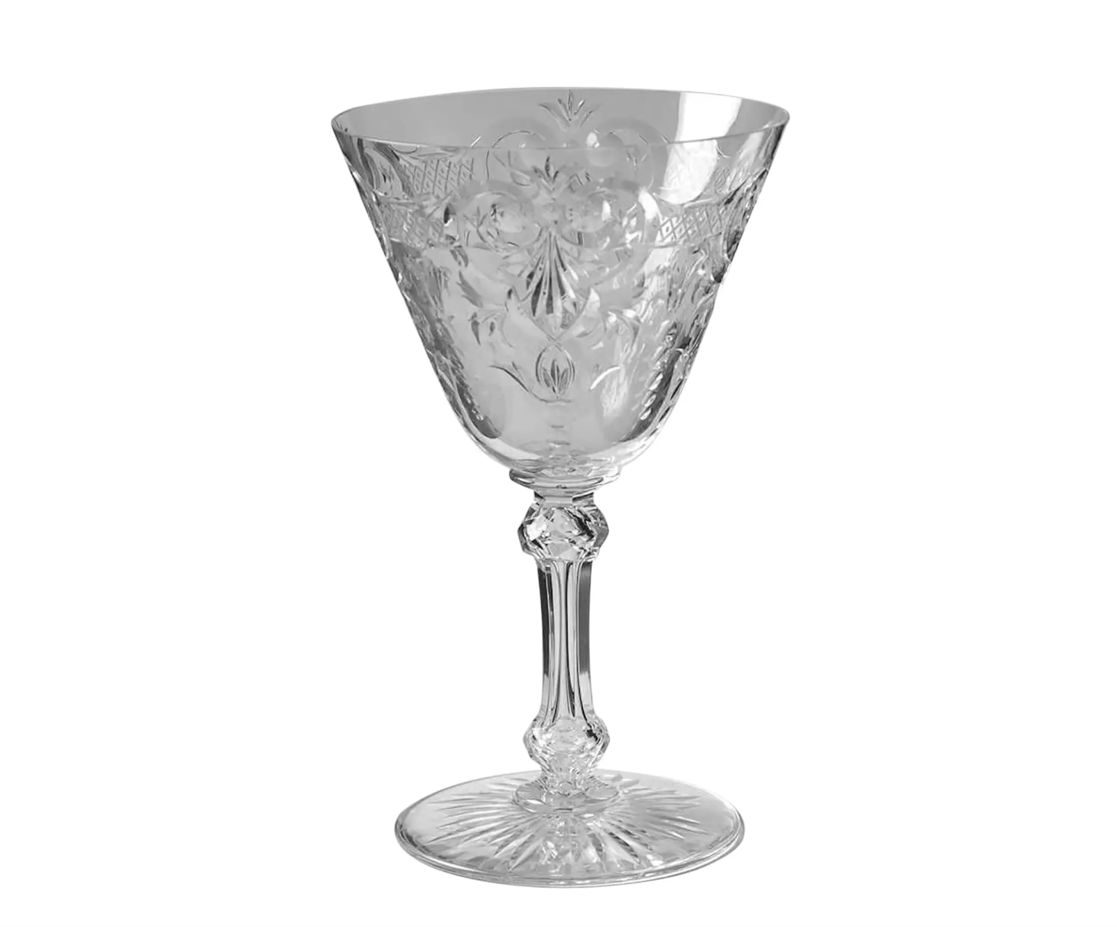 Baccarat Marennes French Crystal Water Goblet Wine Stem - 1 of 3