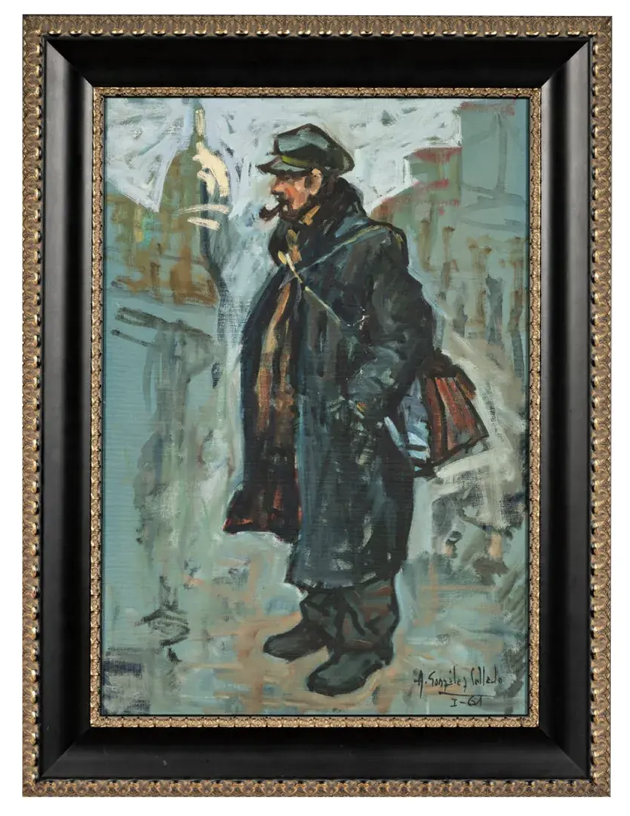 Vintage Antonio Gonzalez Collado Original Oil Painting on Canvas