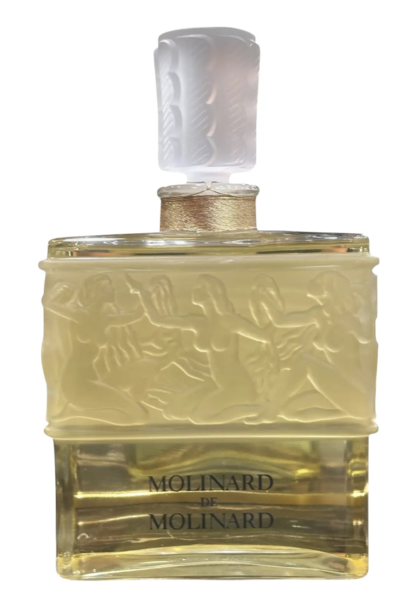 Huge Molinard Lalique French Crystal Perfume Factice Bottle - Sealed