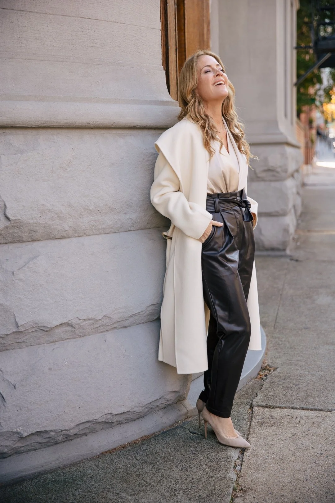 Tapered Leather Pants.JPG
