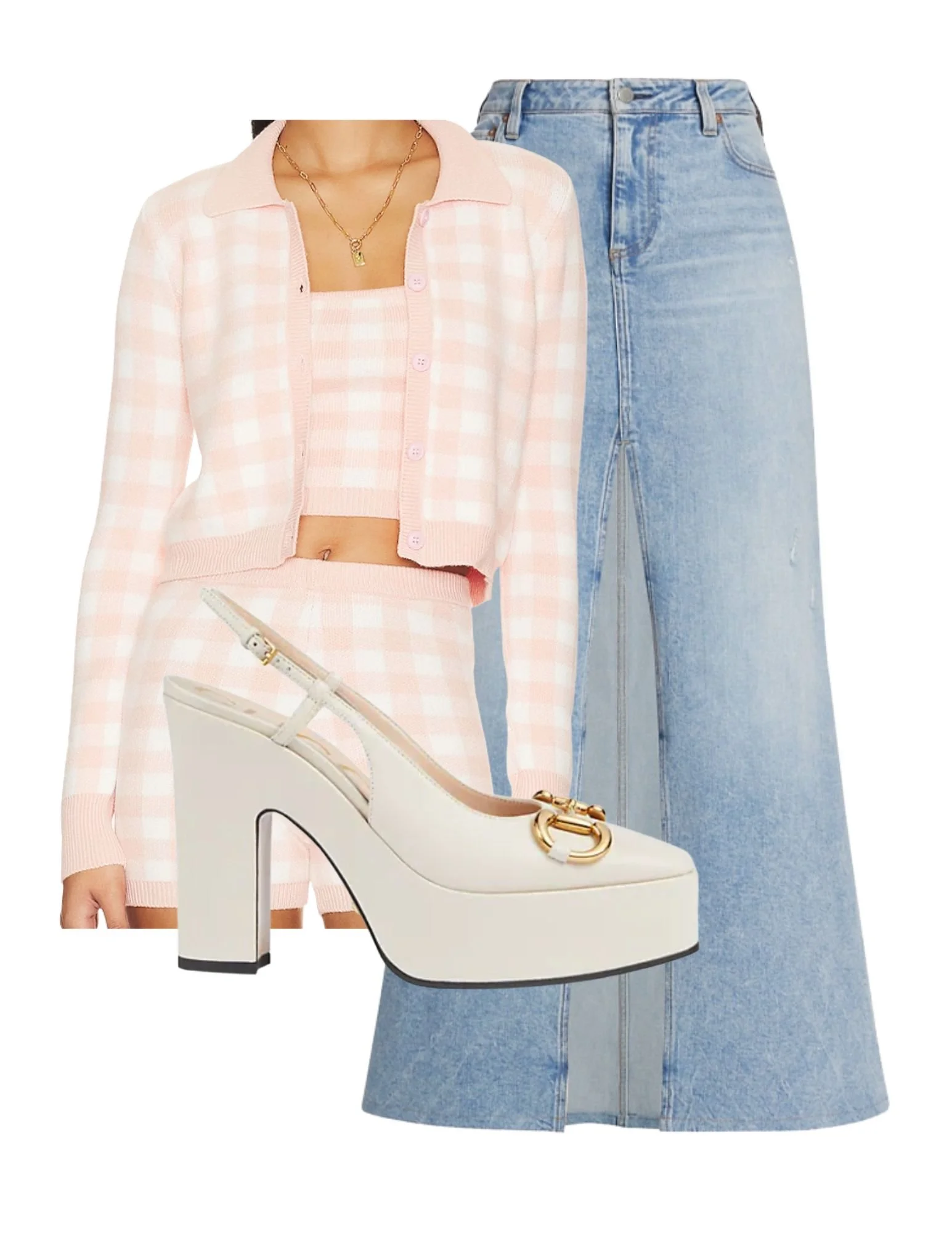 Trending: Denim Maxi Skirts