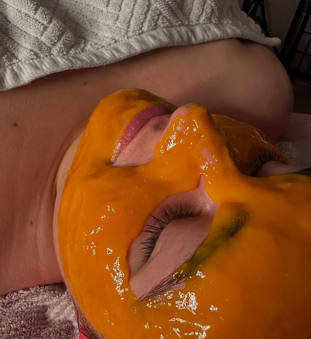 #Repost from @bodyandbeautybymakenzee NATURAL FRUIT ENZYME MASK 🧡 

This is one of the steps included In our beautiful pumpkin peel facial &amp; it's amazing! 

✨ Packed with organic pumpkin &amp; papaya enzymes
✨ revitalises full, aging and congest