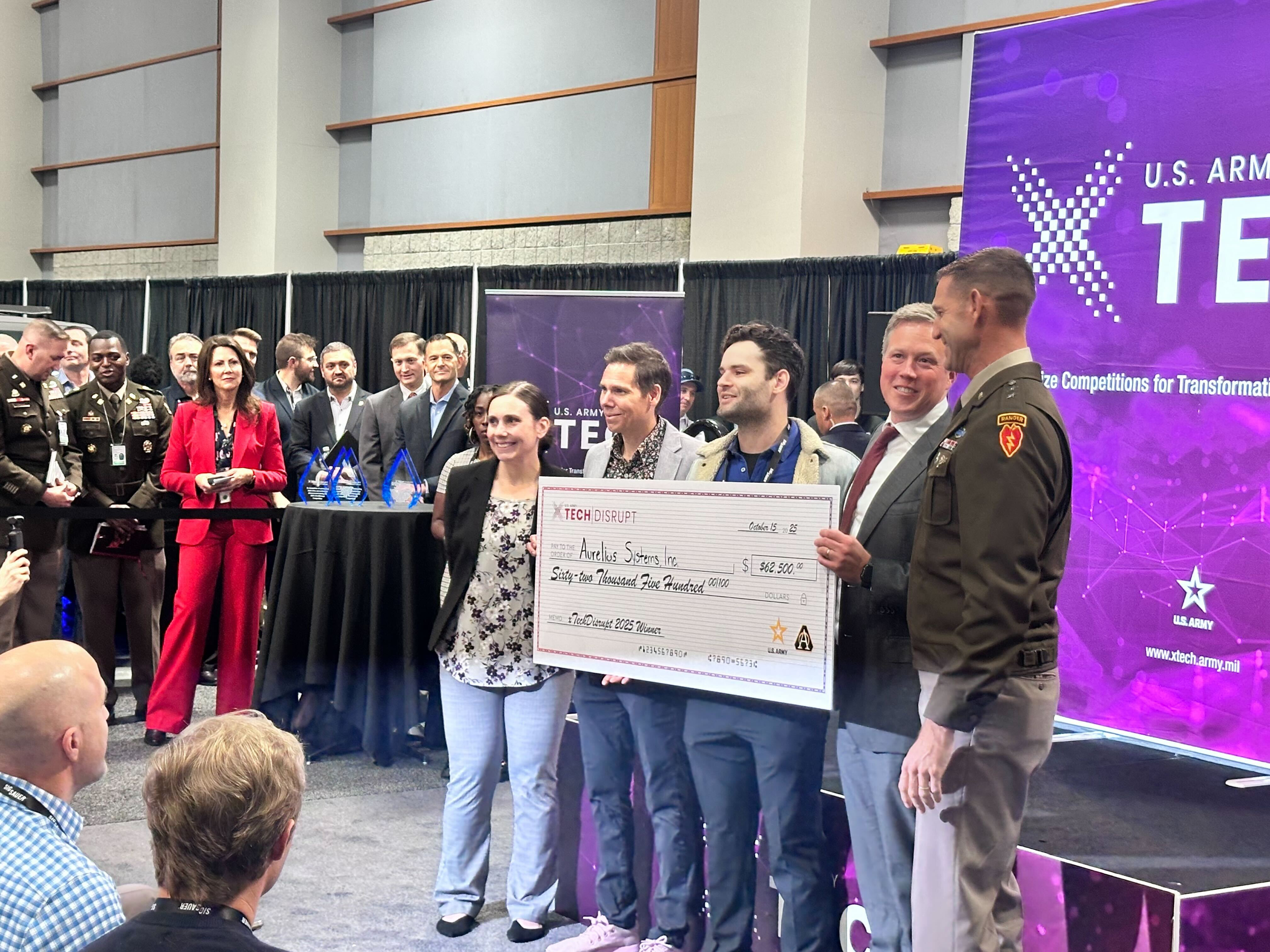 Aurelius won the Army’s first-ever FUZE competition at AUSA