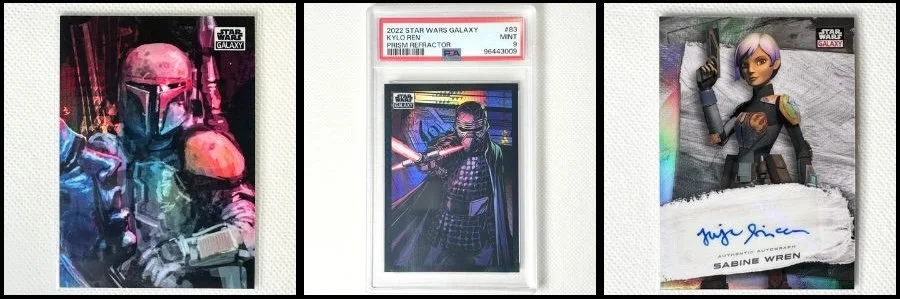 TTP graded, autographed, and numbered star wars cards