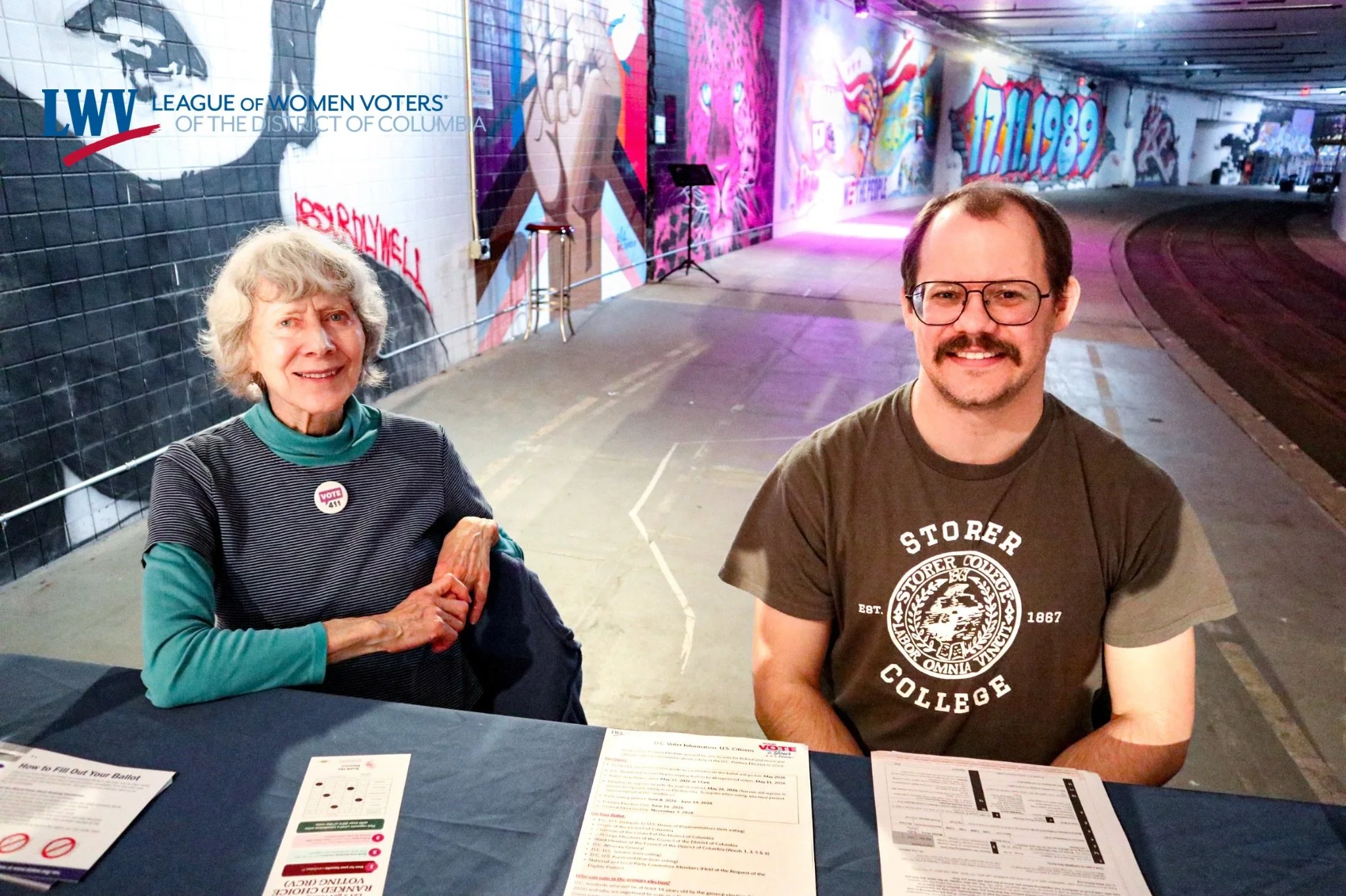 Aside from the conversation, what I enjoyed the most was having the @leagueofwomenvoters to educate individuals about Rank Choice Voting. 

We can&rsquo;t forget what it cost to vote. Sometimes a reminder is needed: Voting Rights: A Short History | V