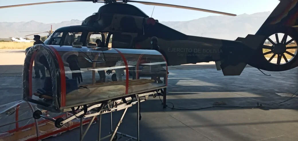  the capsule developed to safely transport COVID patients by air 