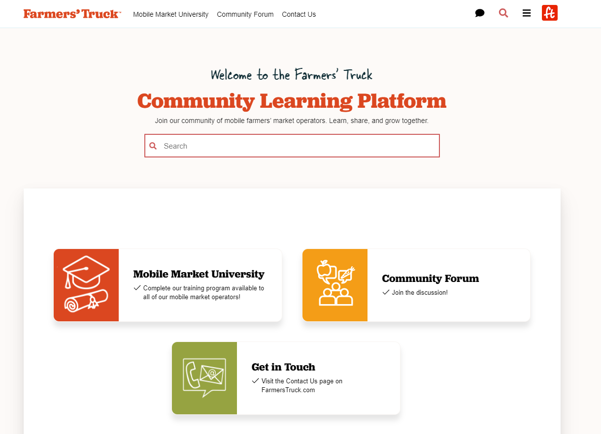 Community Learning Platform | Empower Food Access Today — Farmers' Truck