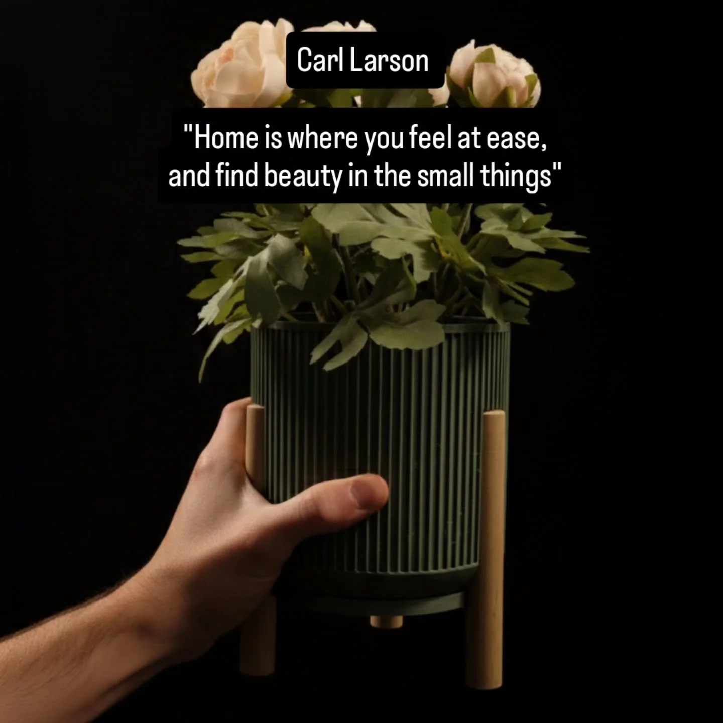 This design was, for me, about capturing a feeling I wanted to instill in my home. Simple, clean, practical for home use but difficult to produce in bulk due to nature wood dowels being fairly imprecise. Made and designed in MN! 
#plant #scandinavia